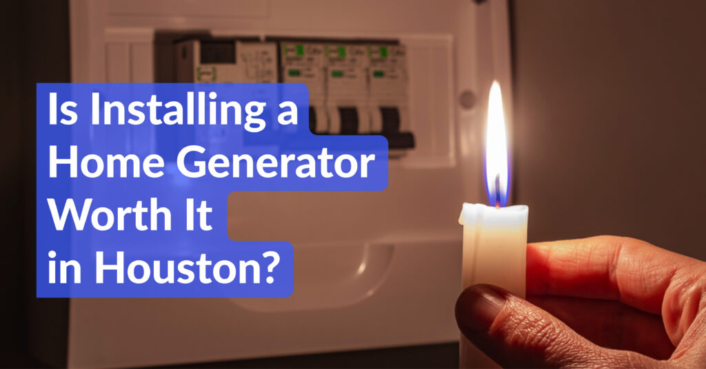 Close Up of a Woman’s Hand Holding a Candle in Front of a Home Fuse Box During a Power Outage